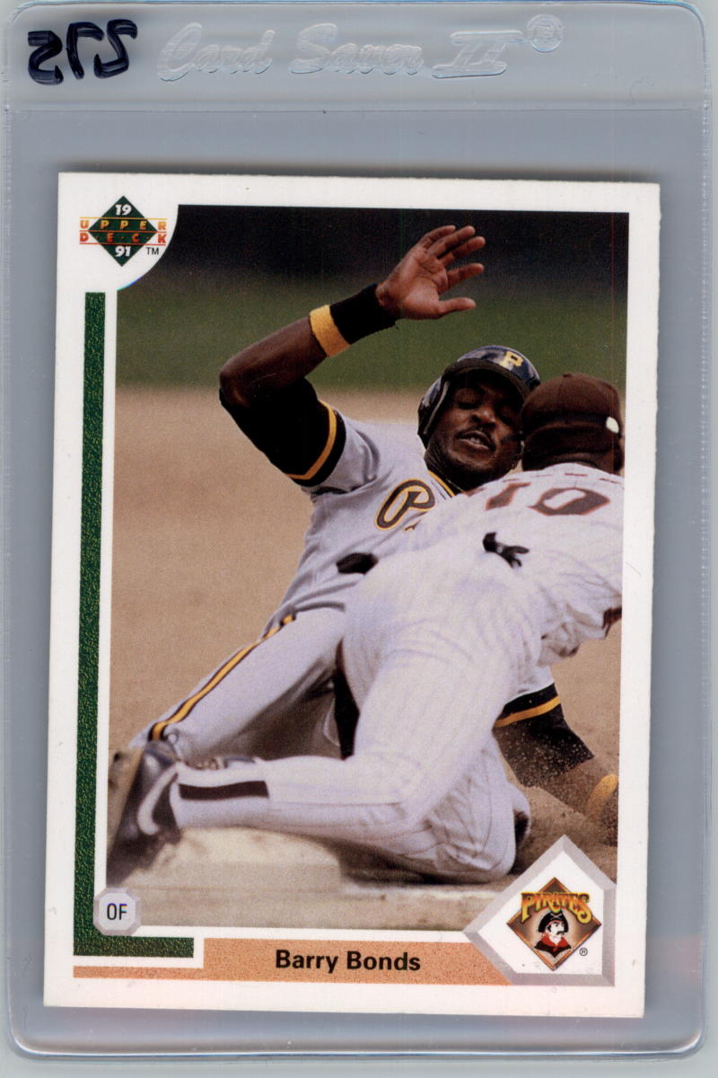 1991 Upper Deck Baseball #154 Barry Bonds Pittsburgh Pirates Image 1