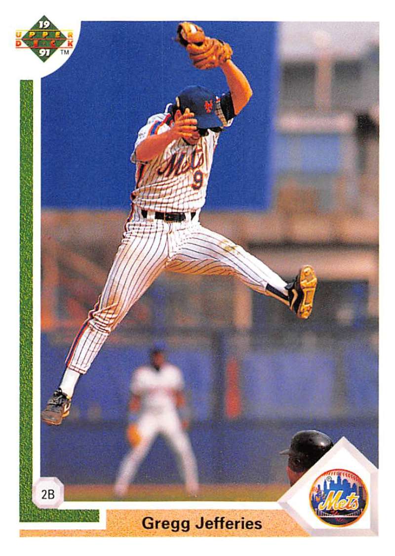 1991 Upper Deck Baseball #156 Gregg Jefferies New York Mets Image 1