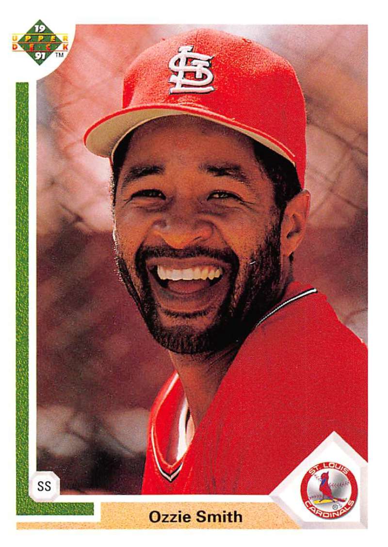 1991 Upper Deck Baseball #162 Ozzie Smith St. Louis Cardinals Image 1