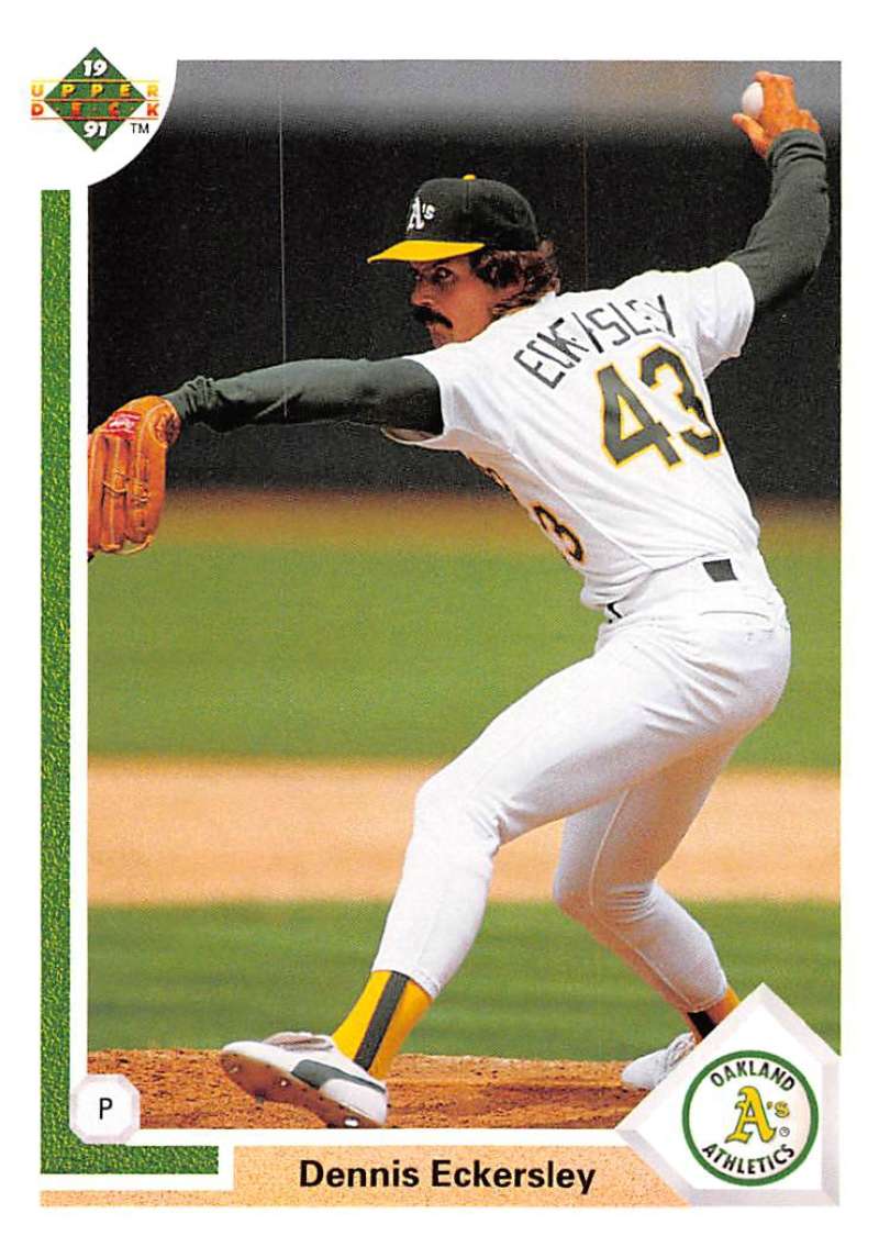 1991 Upper Deck Baseball #172 Dennis Eckersley Oakland Athletics Image 1