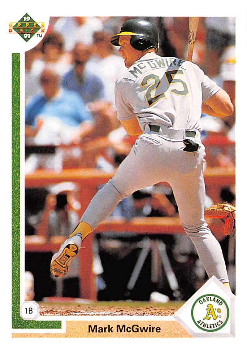 1991 Upper Deck Baseball #174 Mark McGwire Oakland Athletics Image 1