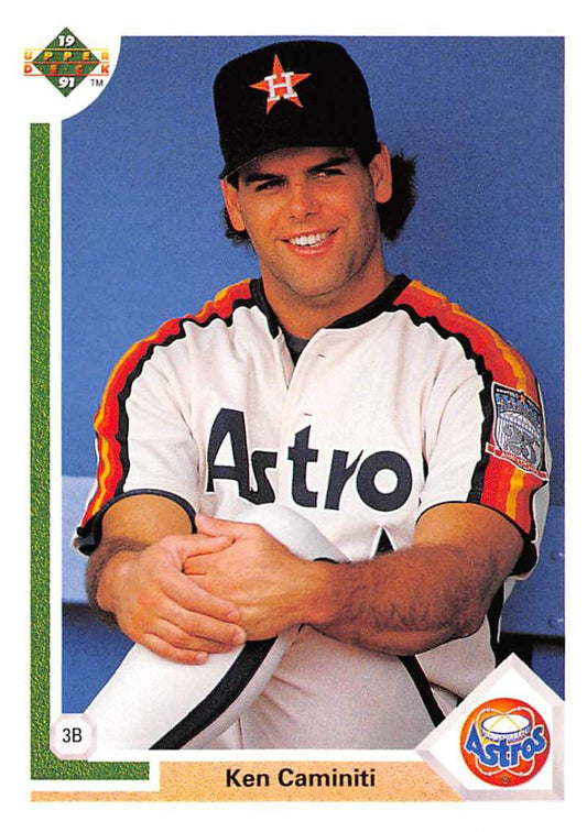 1991 Upper Deck Baseball #180 Ken Caminiti  Houston Astros  Image 1