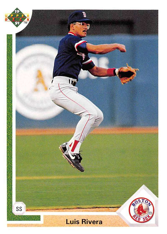 1991 Upper Deck Baseball #182 Luis Rivera  Boston Red Sox  Image 1