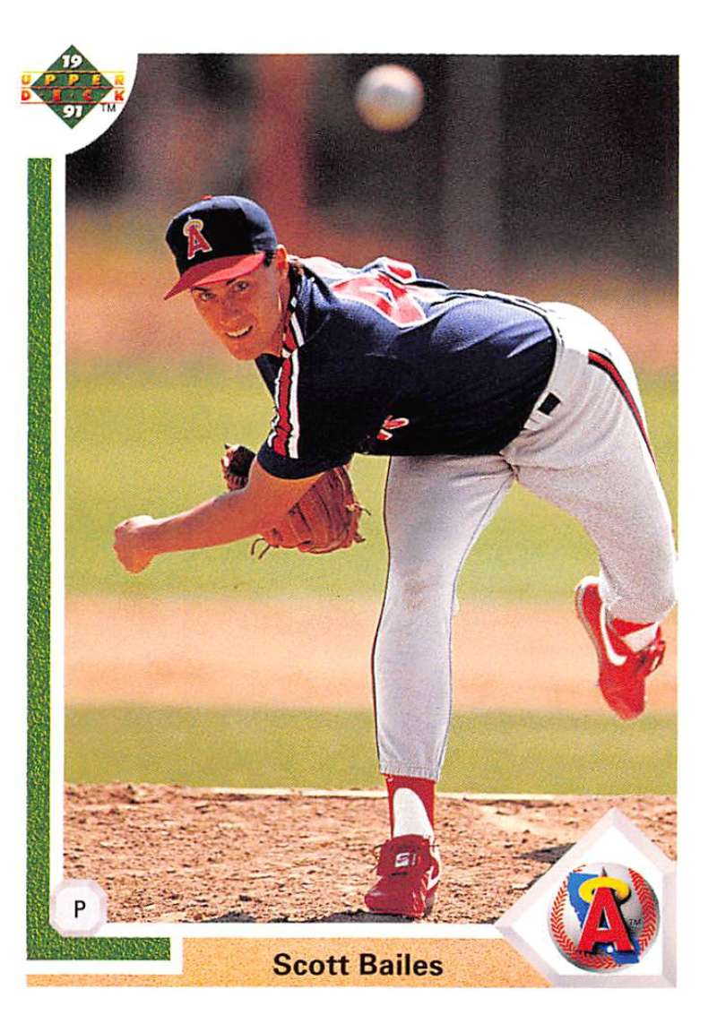 1991 Upper Deck Baseball #190 Scott Bailes California Angels Image 1