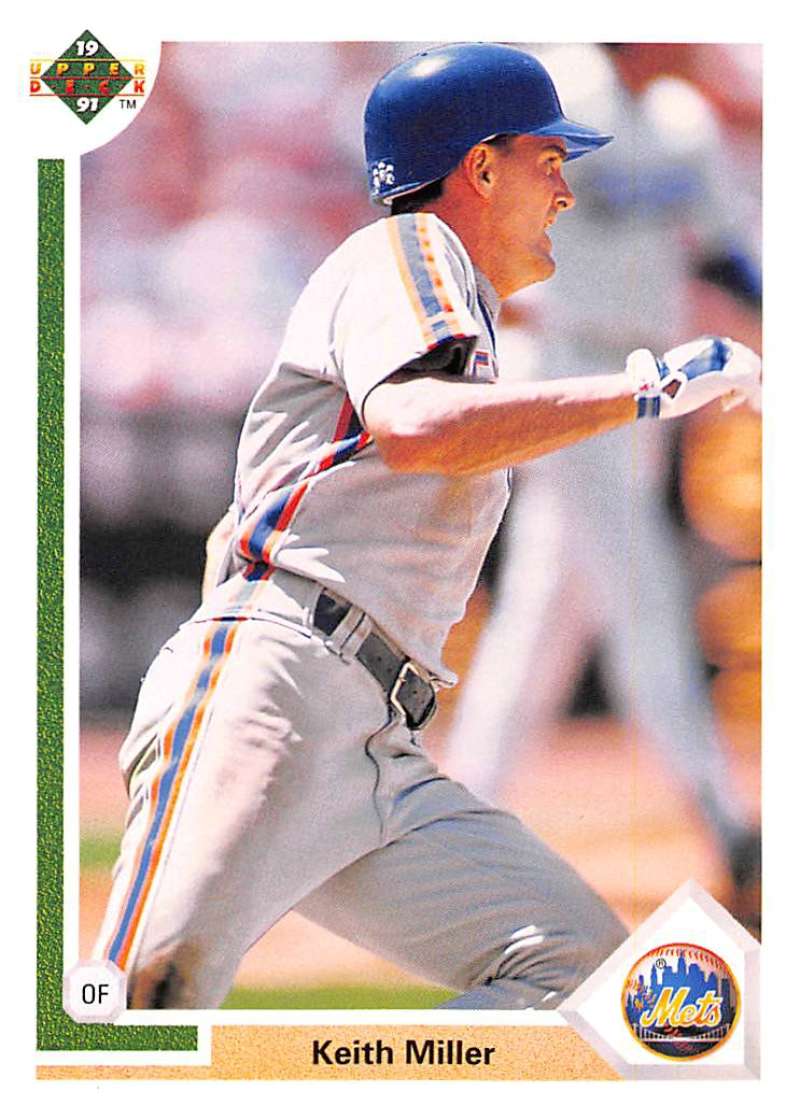 1991 Upper Deck Baseball #196 Keith Miller New York Mets Image 1