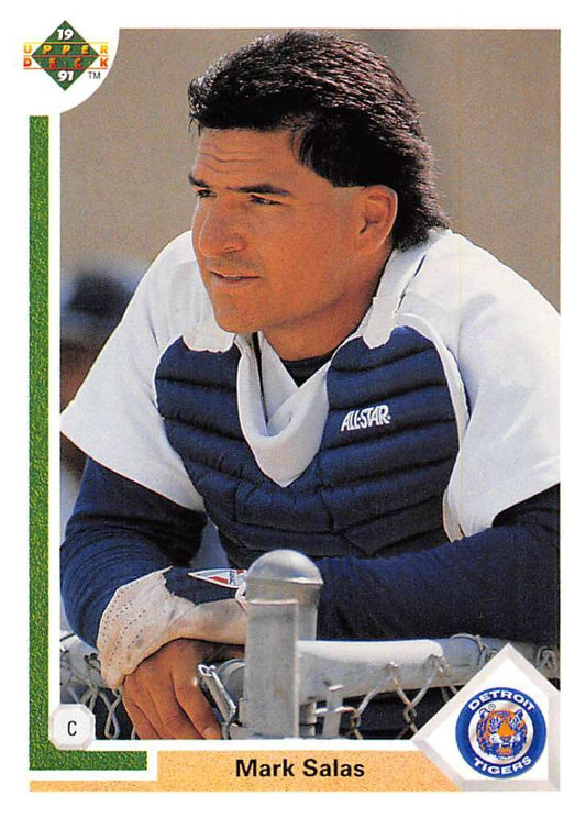 1991 Upper Deck Baseball #205 Mark Salas  Detroit Tigers  Image 1