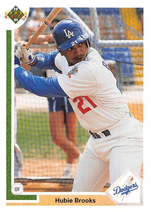 1991 Upper Deck Baseball #217 Hubie Brooks  Los Angeles Dodgers  Image 1