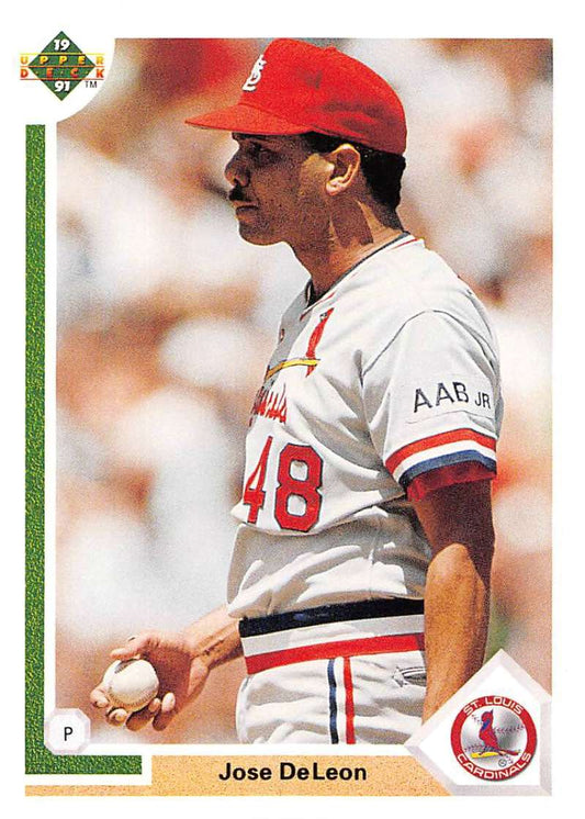 1991 Upper Deck Baseball #220 Jose DeLeon  St. Louis Cardinals  Image 1