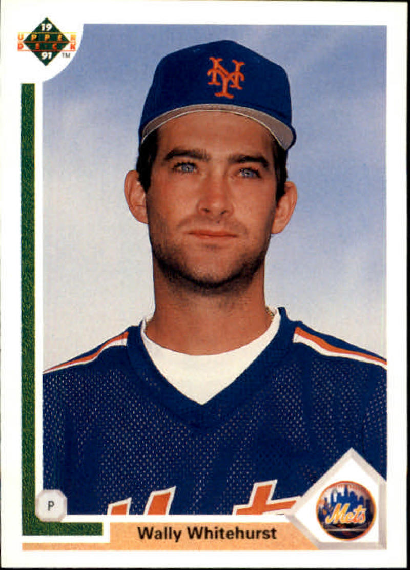 1991 Upper Deck Baseball #221 Wally Whitehurst New York Mets Image 1