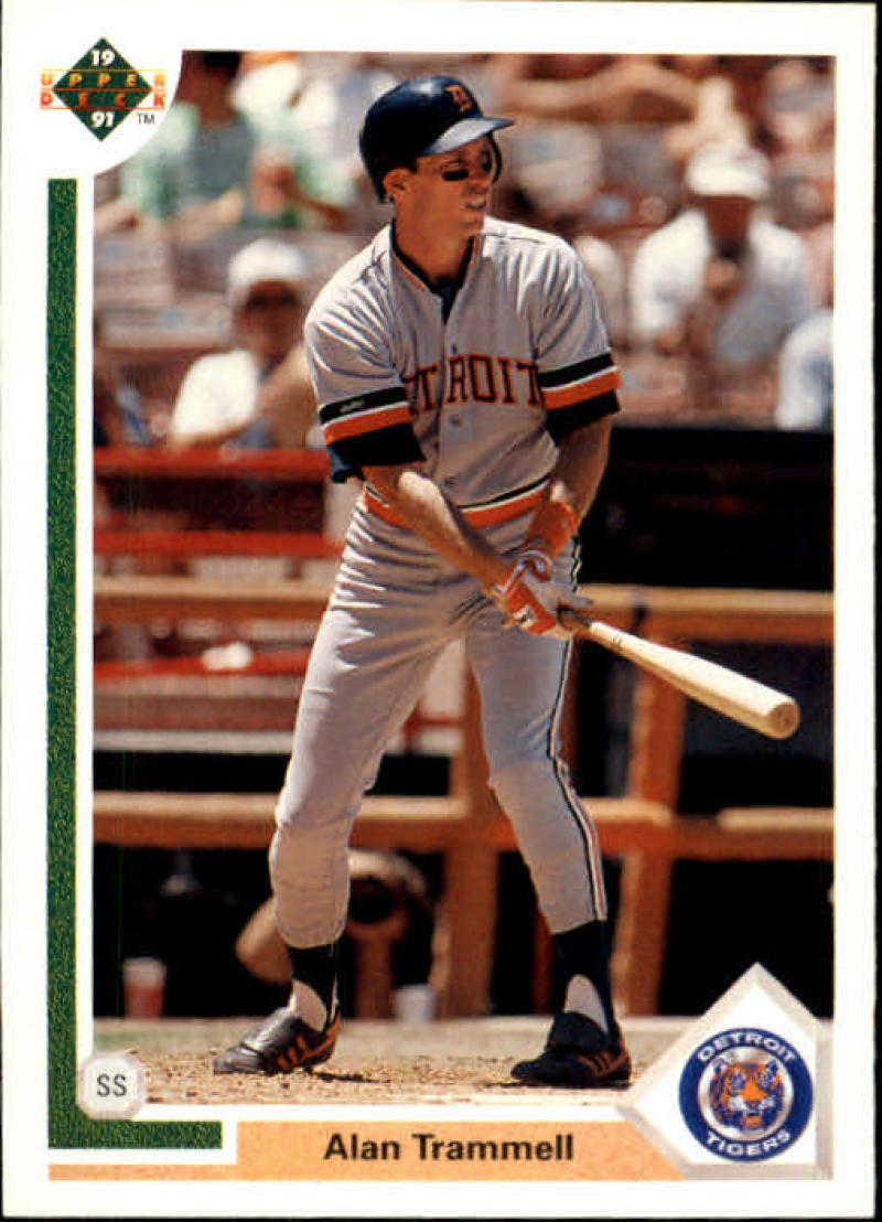 1991 Upper Deck Baseball #223 Alan Trammell Detroit Tigers Image 1
