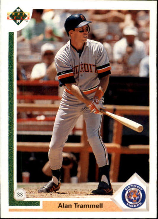 1991 Upper Deck Baseball #223 Alan Trammell  Detroit Tigers  Image 1