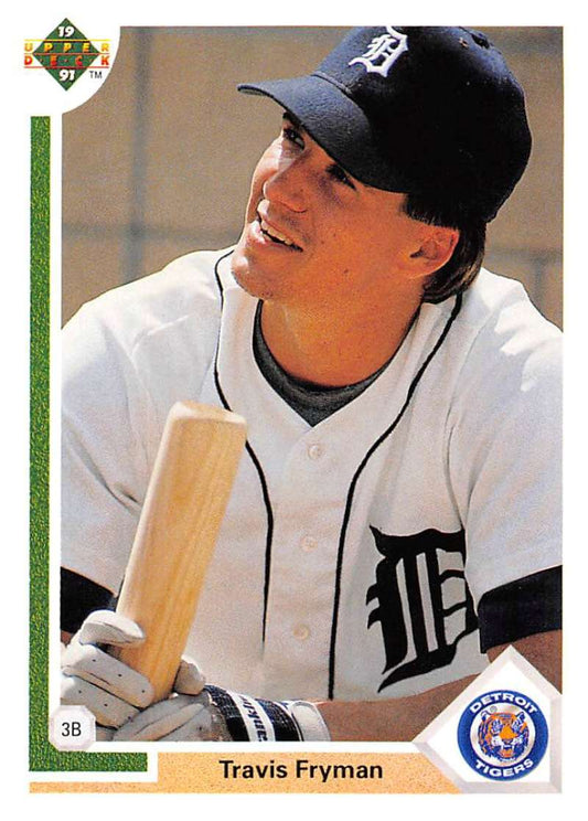 1991 Upper Deck Baseball #225 Travis Fryman  Detroit Tigers  Image 1