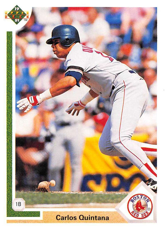 1991 Upper Deck Baseball #232 Carlos Quintana  Boston Red Sox  Image 1