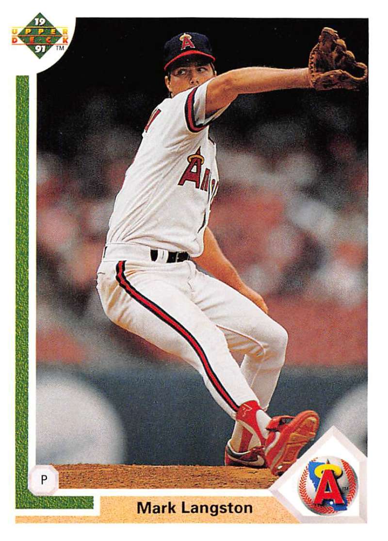 1991 Upper Deck Baseball #234 Mark Langston California Angels Image 1