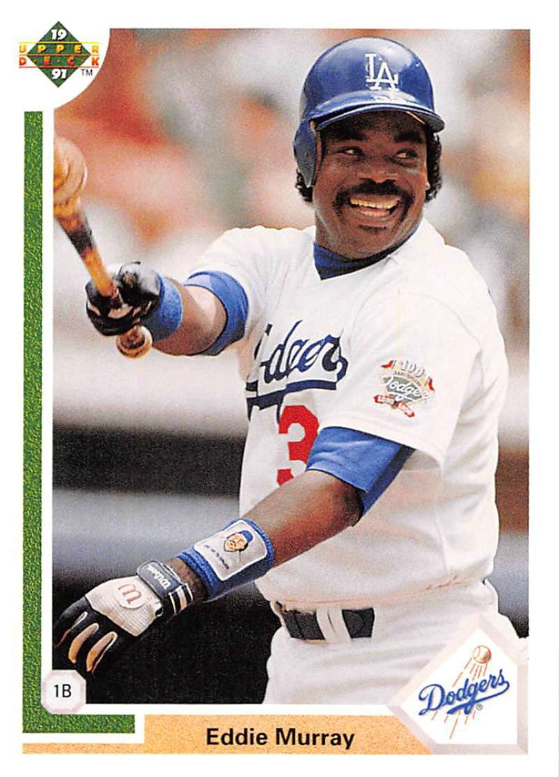 1991 Upper Deck Baseball #237 Eddie Murray Los Angeles Dodgers Image 1