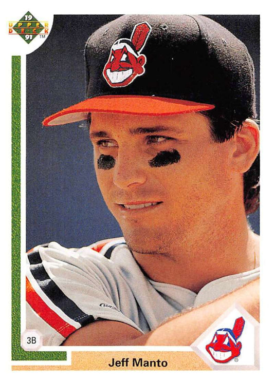 1991 Upper Deck Baseball #238 Jeff Manto  Cleveland Indians  Image 1