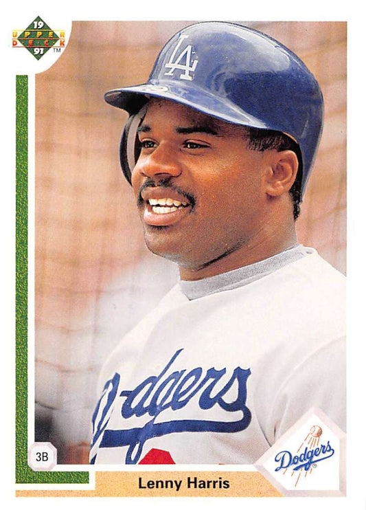 1991 Upper Deck Baseball #239 Lenny Harris  Los Angeles Dodgers  Image 1