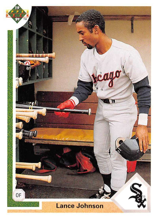 1991 Upper Deck Baseball #248 Lance Johnson  Chicago White Sox  Image 1