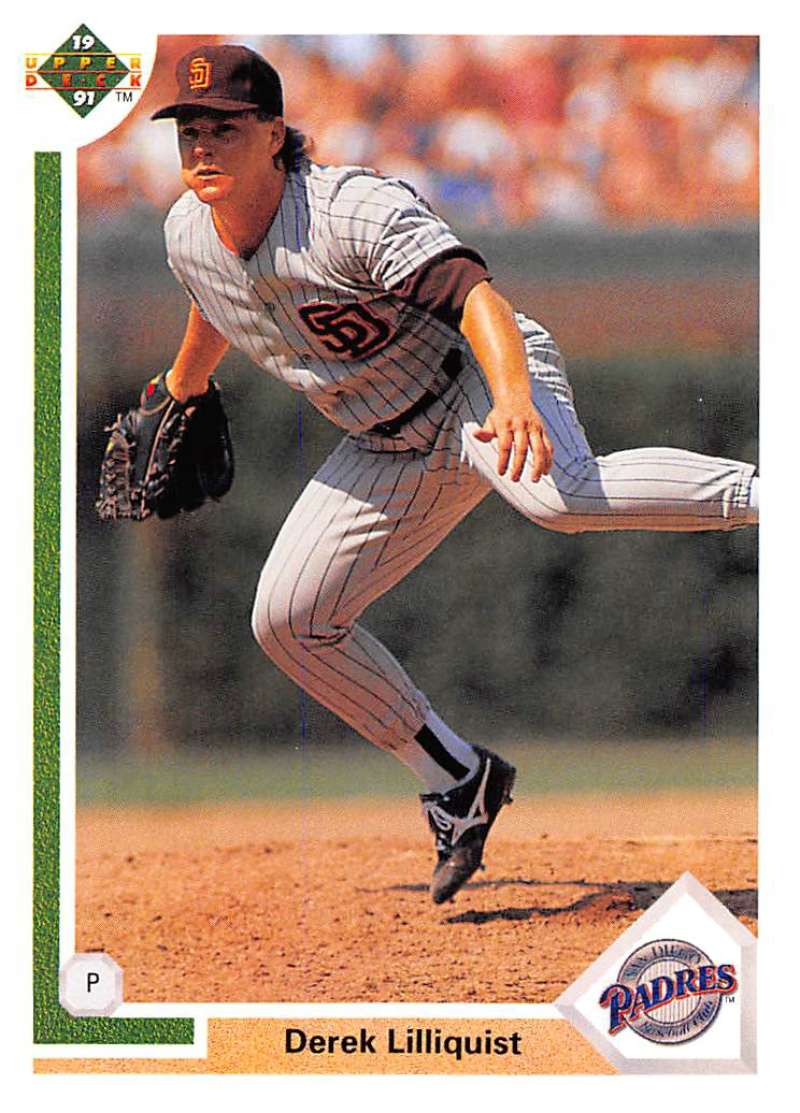 1991 Upper Deck Baseball #251 Derek Lilliquist San Diego Padres Image 1