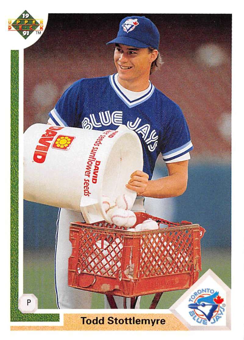 1991 Upper Deck Baseball #257 Todd Stottlemyre Toronto Blue Jays Image 1