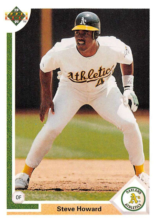 1991 Upper Deck Baseball #277 Steve Howard  Oakland Athletics  Image 1