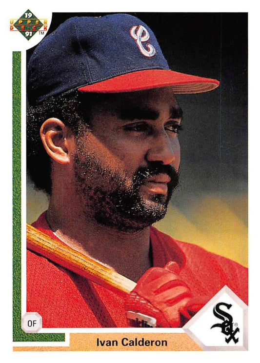 1991 Upper Deck Baseball #285 Ivan Calderon  Chicago White Sox  Image 1