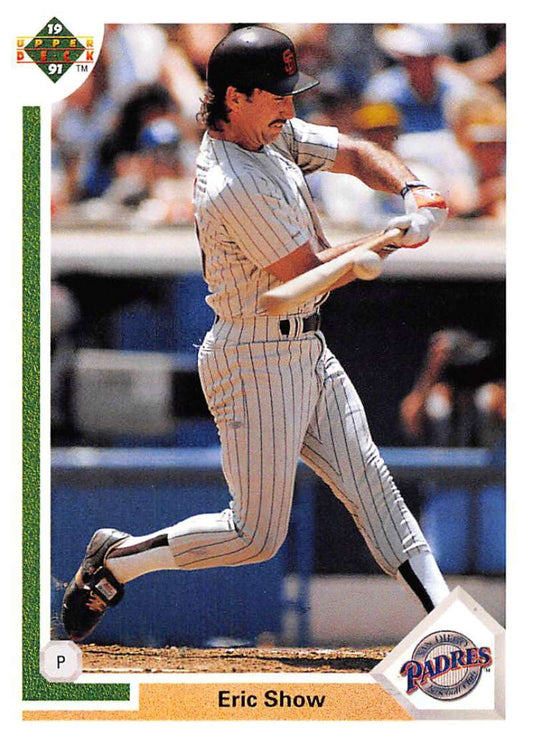 1991 Upper Deck Baseball #293 Eric Show  San Diego Padres  Image 1