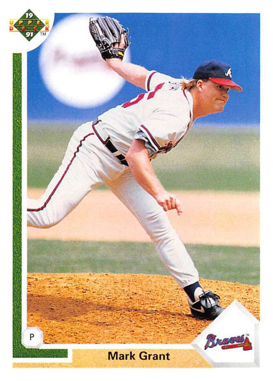 1991 Upper Deck Baseball #301 Mark Grant  Atlanta Braves  Image 1
