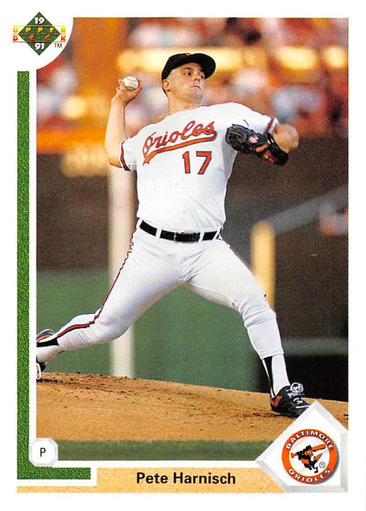 1991 Upper Deck Baseball #302 Pete Harnisch  Baltimore Orioles  Image 1