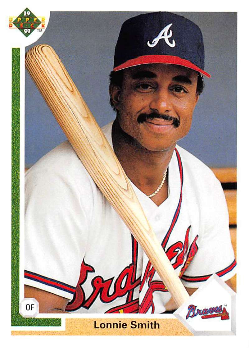 1991 Upper Deck Baseball #305 Lonnie Smith Atlanta Braves Image 1