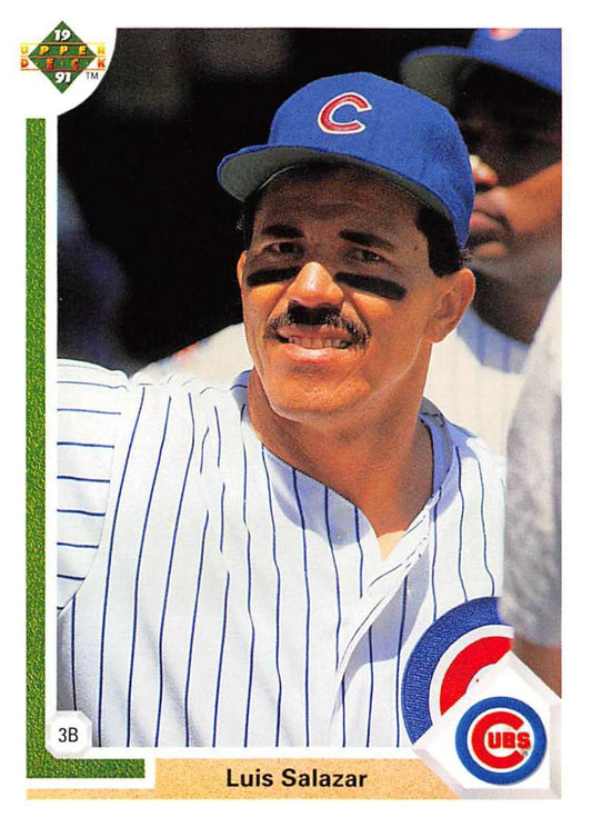 1991 Upper Deck Baseball #311 Luis Salazar  Chicago Cubs  Image 1