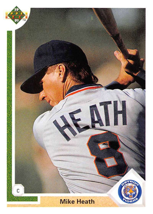 1991 Upper Deck Baseball #318 Mike Heath  Detroit Tigers  Image 1