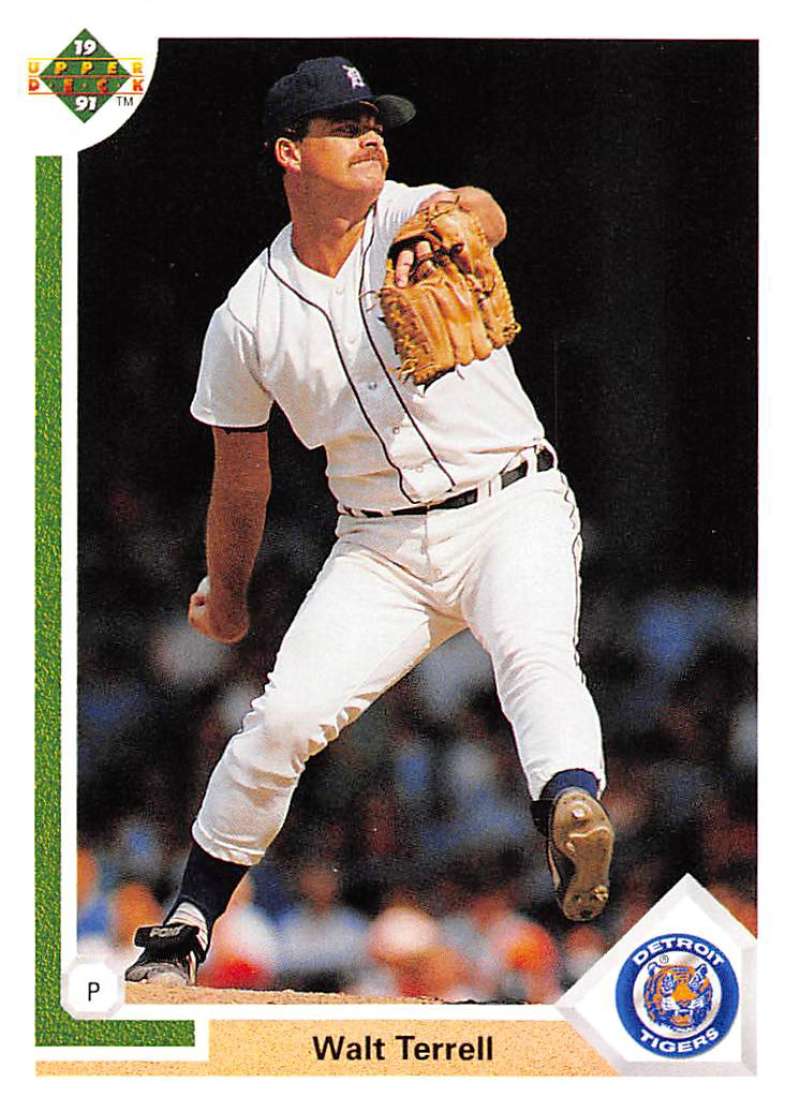 1991 Upper Deck Baseball #320 Walt Terrell Detroit Tigers Image 1