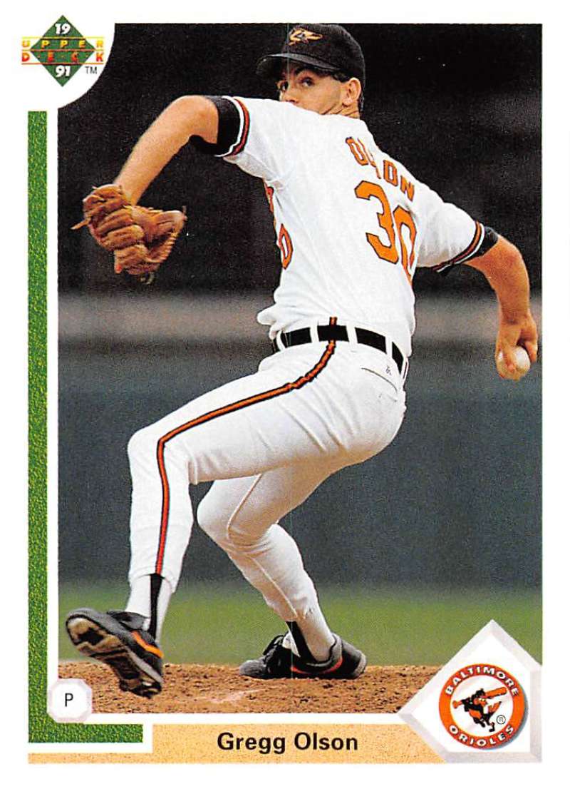 1991 Upper Deck Baseball #326 Gregg Olson Baltimore Orioles Image 1