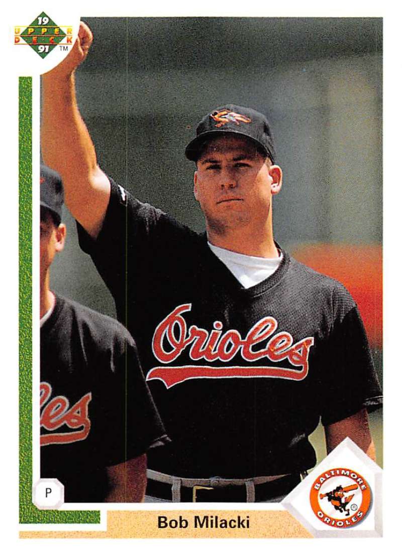 1991 Upper Deck Baseball #328 Bob Milacki Baltimore Orioles Image 1
