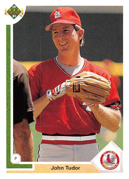 1991 Upper Deck Baseball #329 John Tudor UER  St. Louis Cardinals  Image 1
