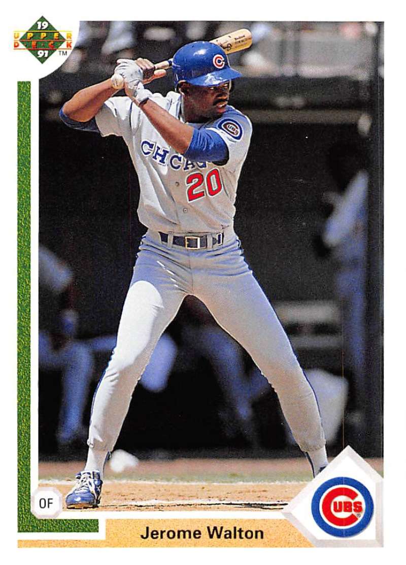 1991 Upper Deck Baseball #332 Jerome Walton Chicago Cubs Image 1