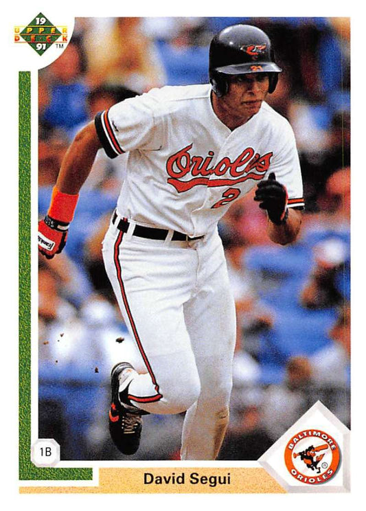 1991 Upper Deck Baseball #342 David Segui  Baltimore Orioles  Image 1