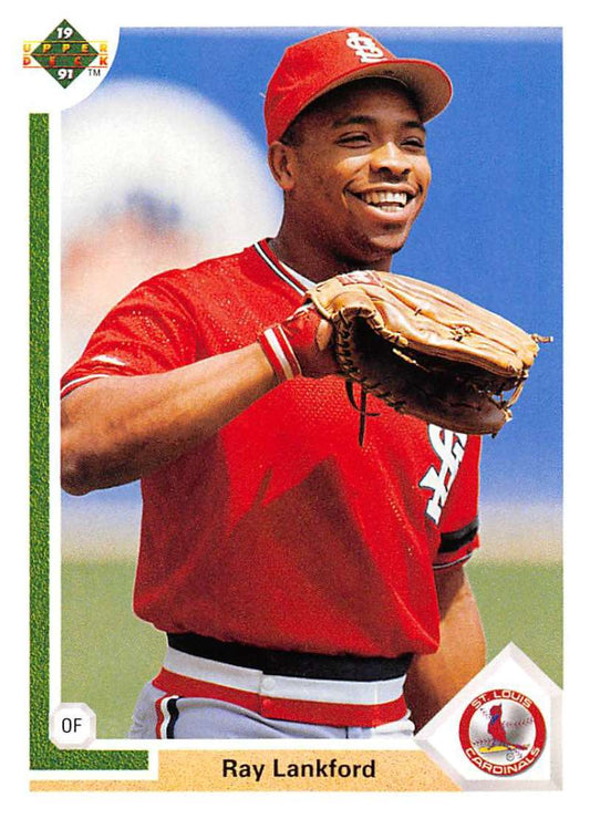 1991 Upper Deck Baseball #346 Ray Lankford  St. Louis Cardinals  Image 1