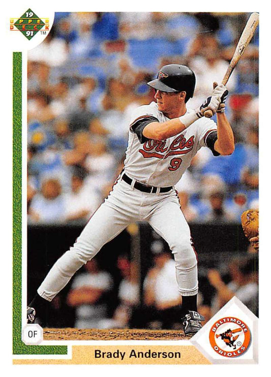 1991 Upper Deck Baseball #349 Brady Anderson  Baltimore Orioles  Image 1
