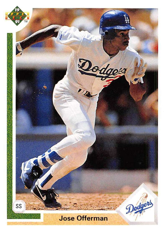 1991 Upper Deck Baseball #356 Jose Offerman  Los Angeles Dodgers  Image 1