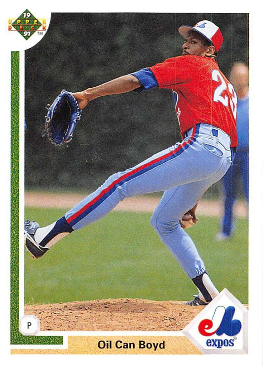 1991 Upper Deck Baseball #359 Oil Can Boyd  Montreal Expos  Image 1