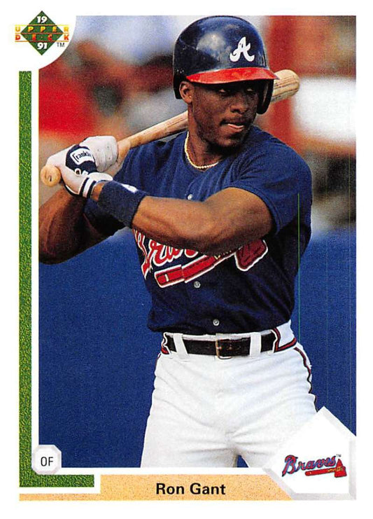 1991 Upper Deck Baseball #361 Ron Gant  Atlanta Braves  Image 1