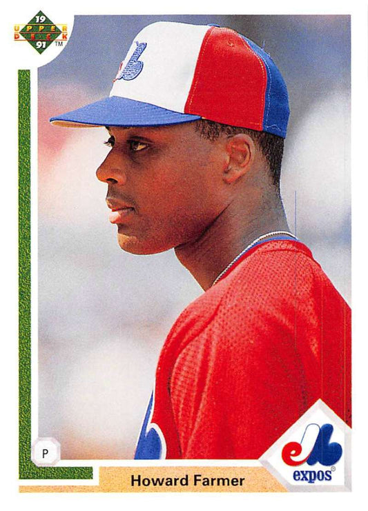 1991 Upper Deck Baseball #362 Howard Farmer  Montreal Expos  Image 1