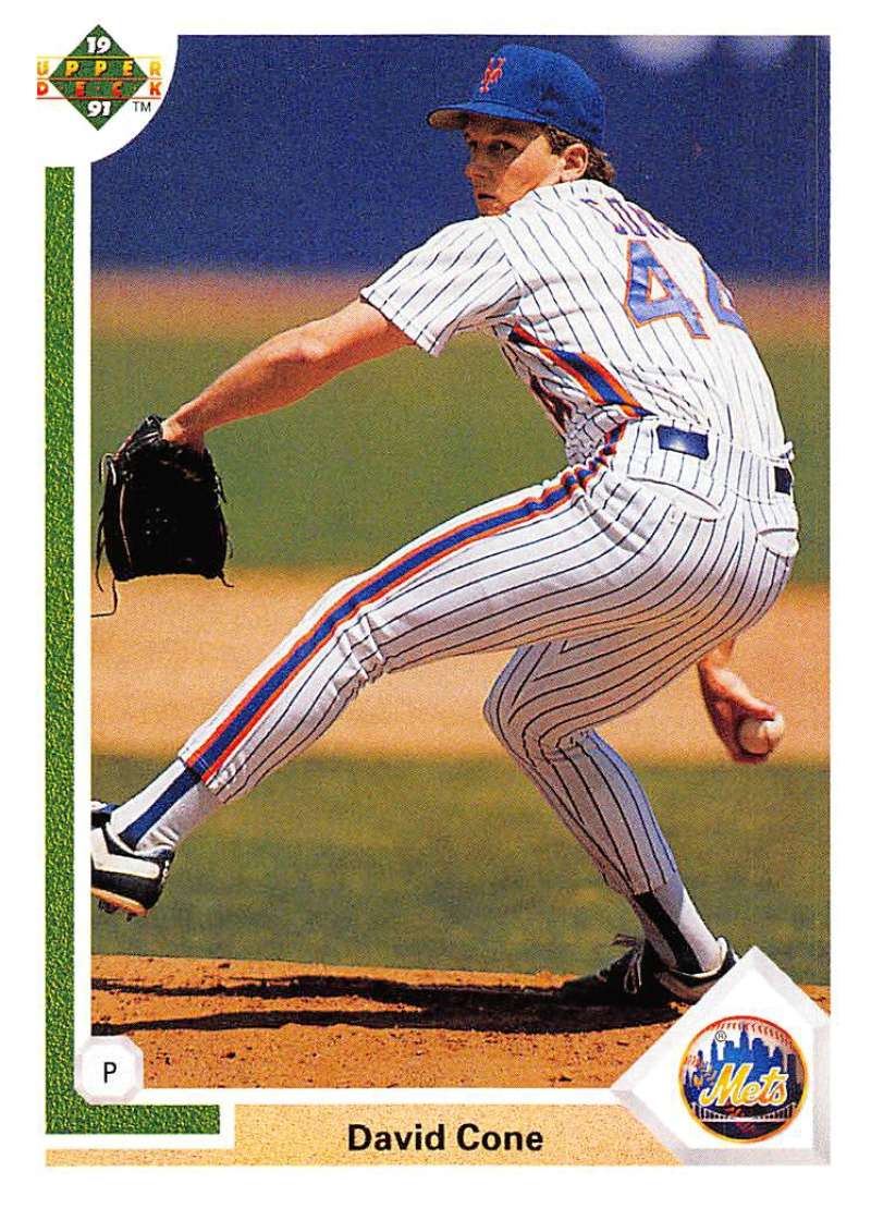 1991 Upper Deck Baseball #366 David Cone New York Mets Image 1