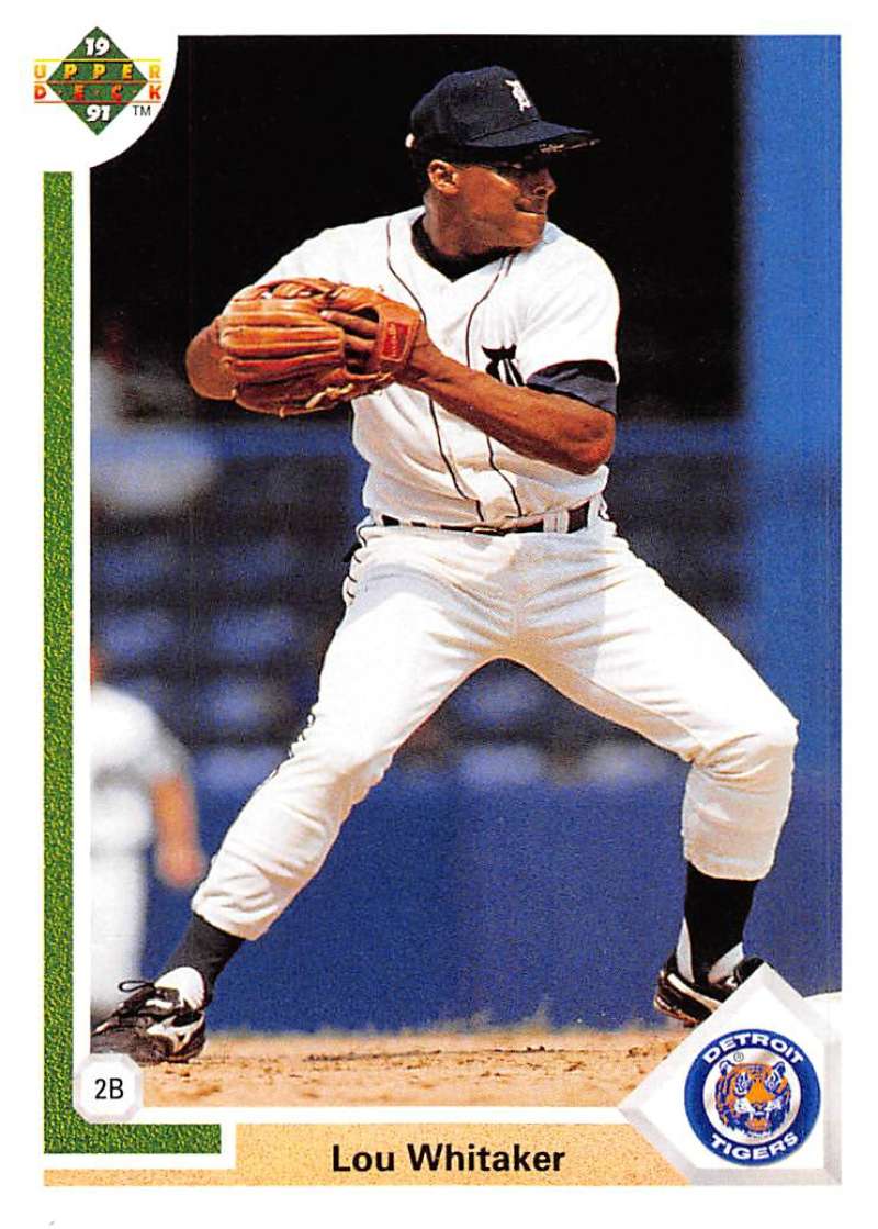 1991 Upper Deck Baseball #367 Lou Whitaker Detroit Tigers Image 1
