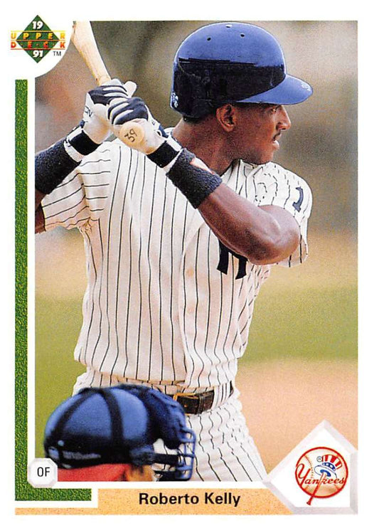 1991 Upper Deck Baseball #372 Roberto Kelly  New York Yankees  Image 1