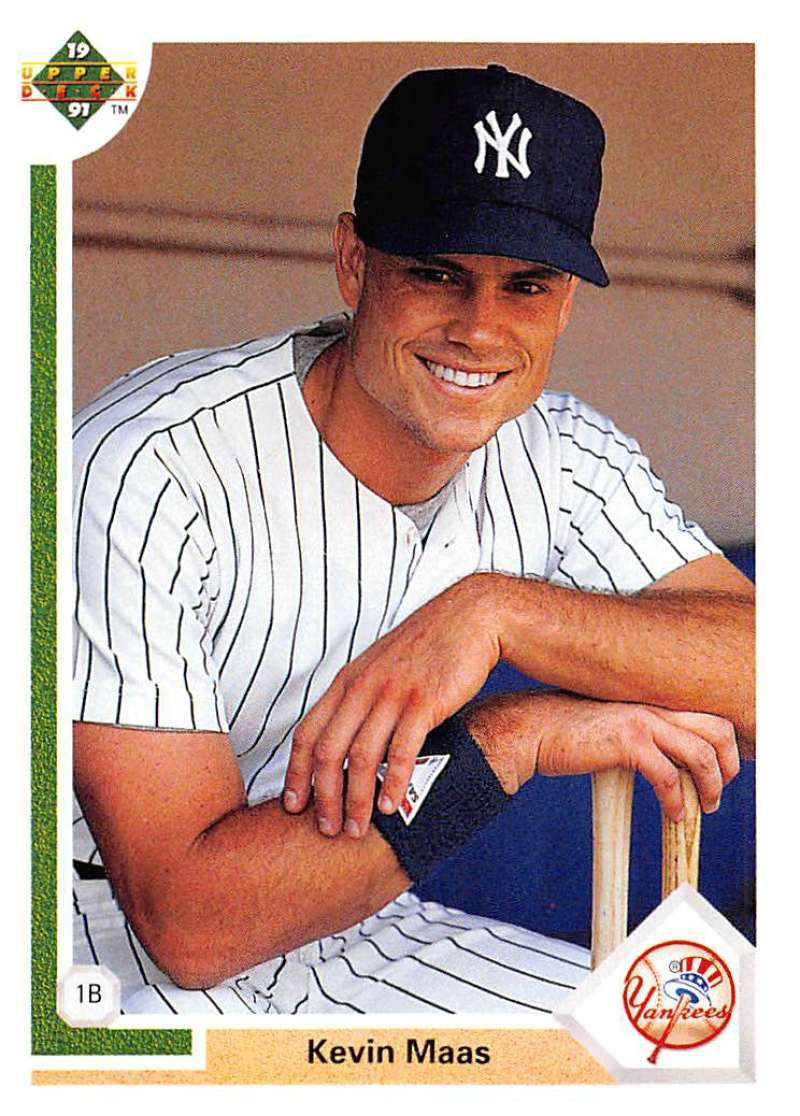 1991 Upper Deck Baseball #375 Kevin Maas New York Yankees Image 1