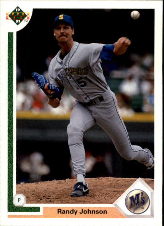 1991 Upper Deck Baseball #376 Randy Johnson  Seattle Mariners  Image 1