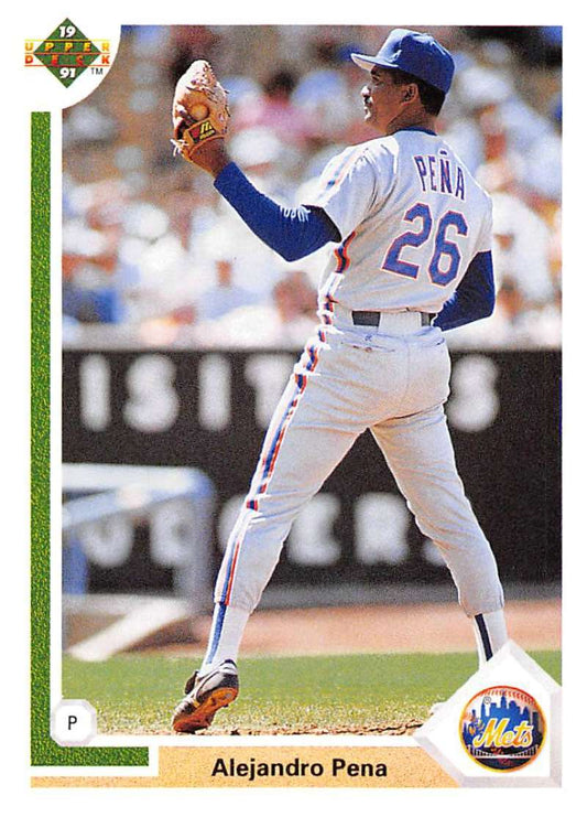 1991 Upper Deck Baseball #388 Alejandro Pena  New York Mets  Image 1